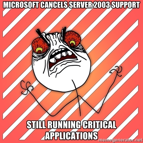 MS Server Support Ends