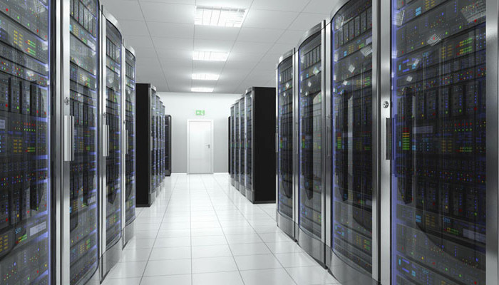 Infrastructure as a Service. A photo shows a data centre