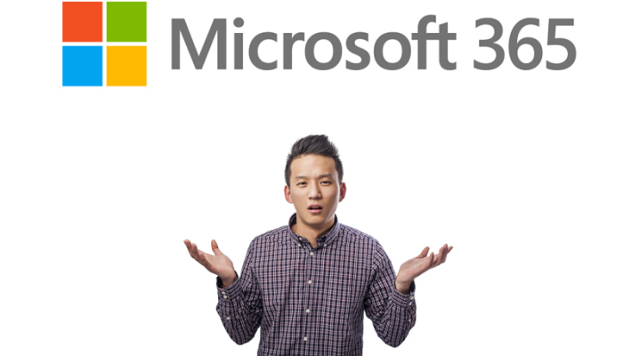 microsoft 365 business Intune - A man wonders what Microsoft 365 is?