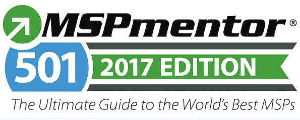 Computer One's MSP 501 award for 2017