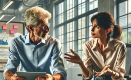 How to harness Shadow IT. A female IT Manager discusses her colleague's use of information in the organisation to determine how she can help him do his job while reinforcing information security.